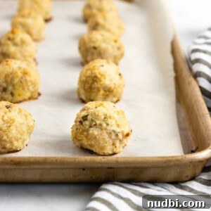 Parmesan & Rosemary Baked Chicken Meatballs Recipe 6 img 6656 5