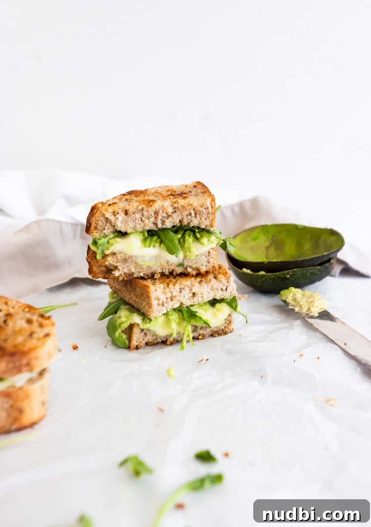 Havarti Grilled Cheese with Creamy Avocado & Baby Arugula 5 img 7283 4