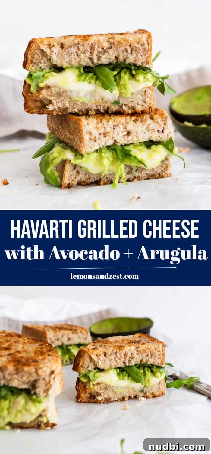 Havarti Grilled Cheese with Creamy Avocado & Baby Arugula 8 img 7283 8