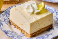 No-Bake Lemon Cheesecake Bars with Zesty Graham Crust