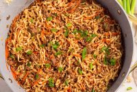 Savory Ground Beef Ramen Noodle Recipe