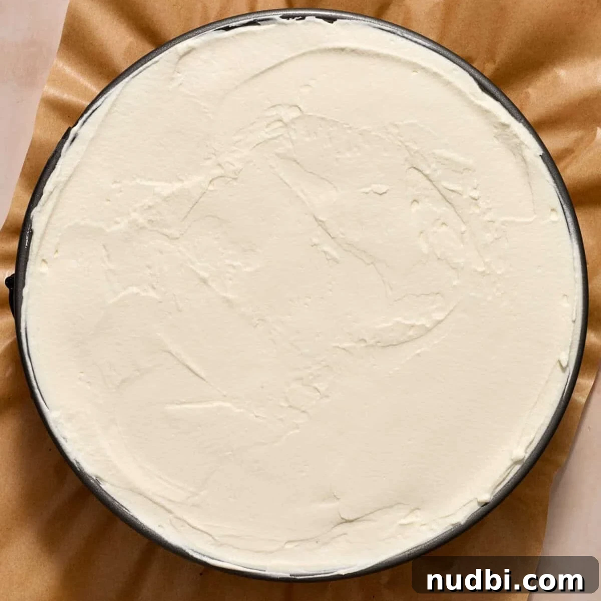 No-Bake Oreo Ice Cream Pie Recipe — Creamy Chocolate Sandwich Dessert 12 Whipped cream covered ice cream pie in pan.