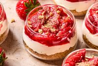 Roasted Strawberry Cheesecake Cups Recipe
